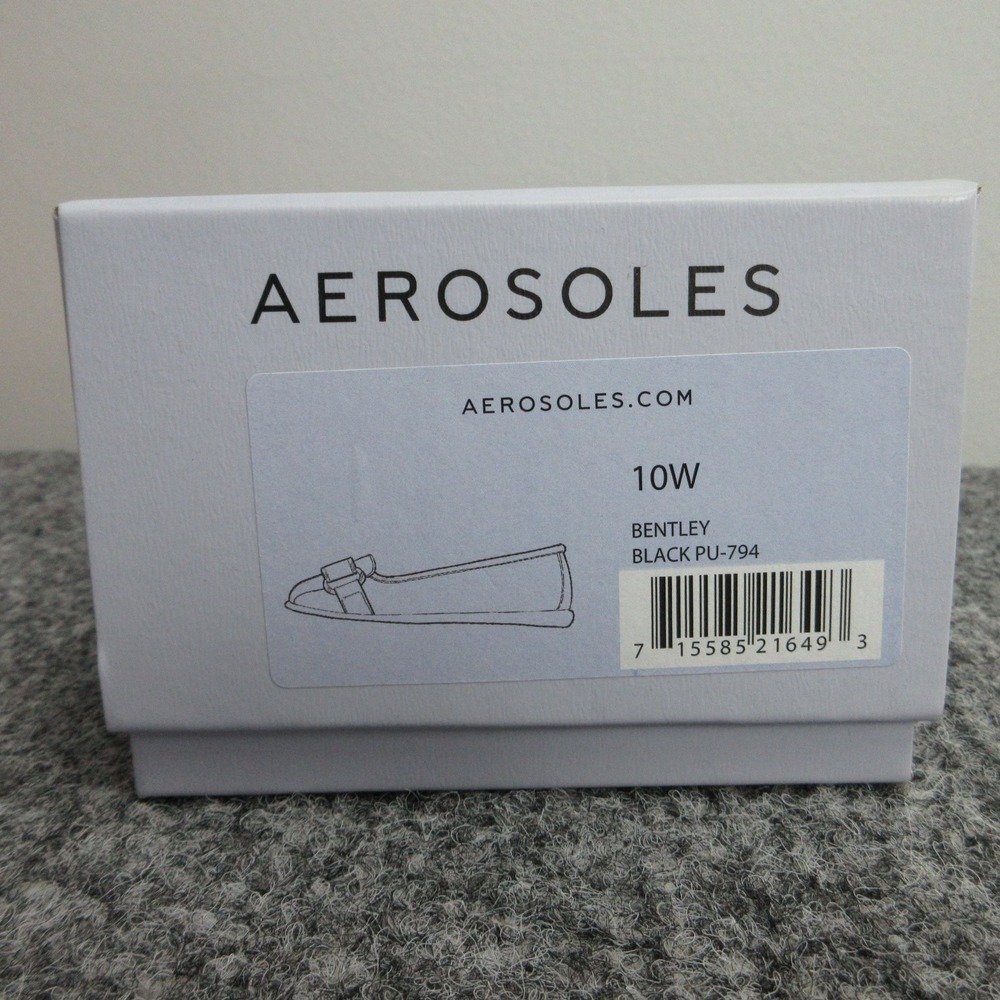 Aerosoles Shoes Womens 10W Black PU Bentley Loafer Flats Buckle Slip On - Picture 9 of 10